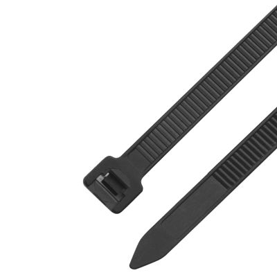 Self-Locking Wire Ties, High-Temperature Resistant Durable Nylon Cable Ties for Bundling Wires in Garages, 100 pcs (Black)