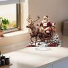 Sleigh Deer Figur - Display Santa Ornament view 4