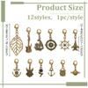 BENECREAT 12 Styles Vintage Charms for Traveler's Notebook view 2