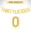 Cadimus Thirtylicious Gold Glitter Banner view 2