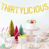 Cadimus Thirtylicious Gold Glitter Banner view 4