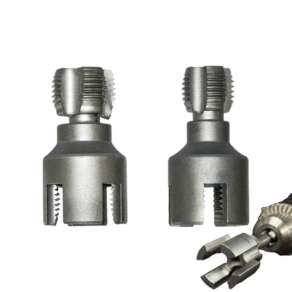 Double-Sided Pipe Threading Tool with 2 External Thread Cutters