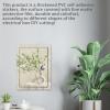 SQOYEI Floral Electrical Panel Cover, Self-Adhesive Fuse Box Sticker, 35 x 51 cm, Plant O view 4