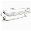 Stainless Steel 2-Tier Ladder Towel Rack, Wall-Mounted view 2
