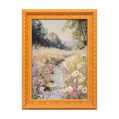 Retro Wooden Art Frame Magnet Sticker
