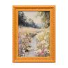 Retro Wooden Art Frame Magnet Sticker view 1