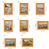 Retro Wooden Art Frame Magnet Sticker view 3