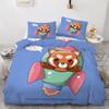 MARBRE 3D Red Panda Bedding Set, 4-Piece, 135 x 200 cm, 100% Microfiber view 1