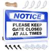 Vintage Metal Sign: Please Keep Gate Closed at All Times, 30 x 40 cm view 1