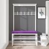 Narrow Hallway Coat Rack with Shoe Storage and Bench view 1