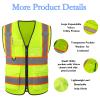 Busparst Safety Vest with Custom Logo for Men and Women, Class 2 Hi-Vis Vest with 4 Pockets view 3