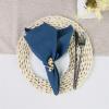 Set of 12 Cotton Cloth Napkins, 30 x 45 cm, Dark Green view 4