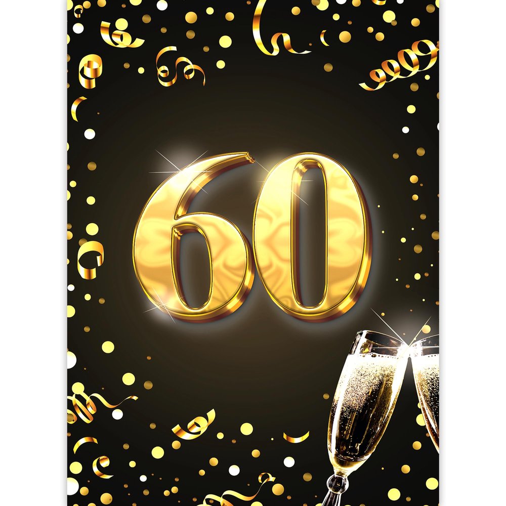 Colibri XXL Birthday Card for 60th Birthday