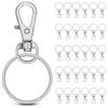30 Sets Metal Swivel Hooks with Key Rings view 1