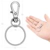 30 Sets Metal Swivel Hooks with Key Rings view 2
