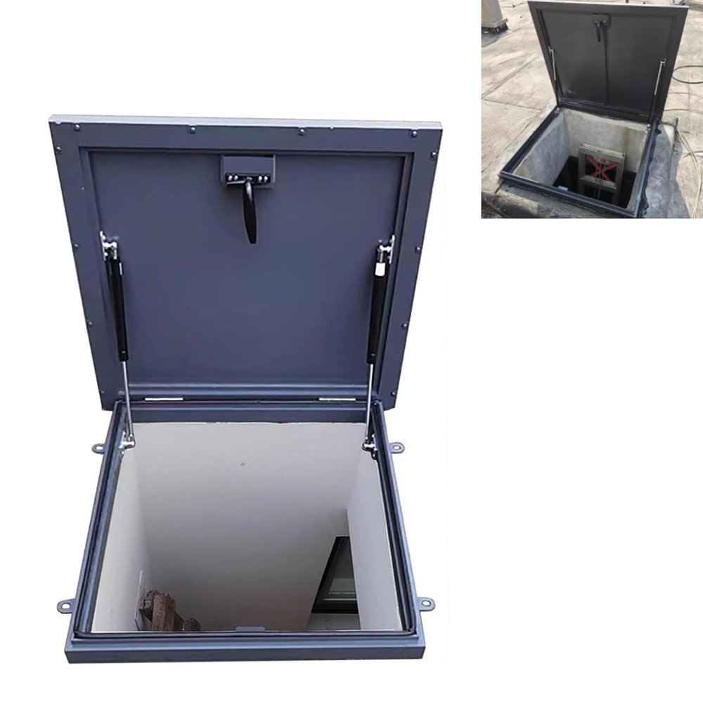 Weatherproof Roof Window Covers with Handle and Hydraulic Support (80