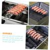 Stainless Steel Grill Tongs with Clip Closure, Wavy Design, Grill Accessory view 3