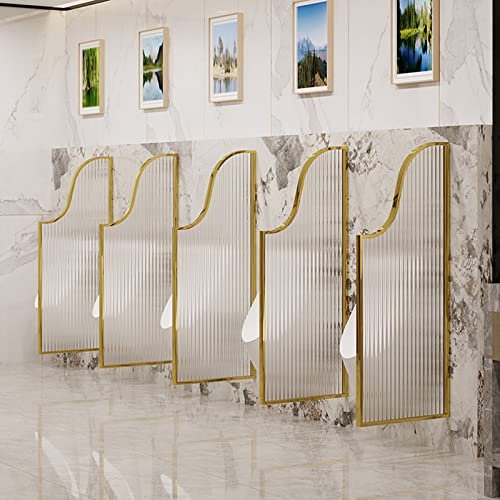 Urinal Privacy Screen with Tempered Glass Panel