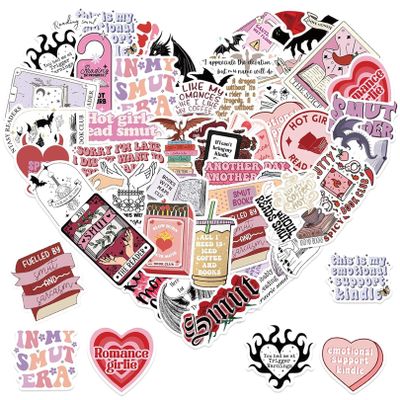 52-Piece Aesthetic Bookish Sticker Set