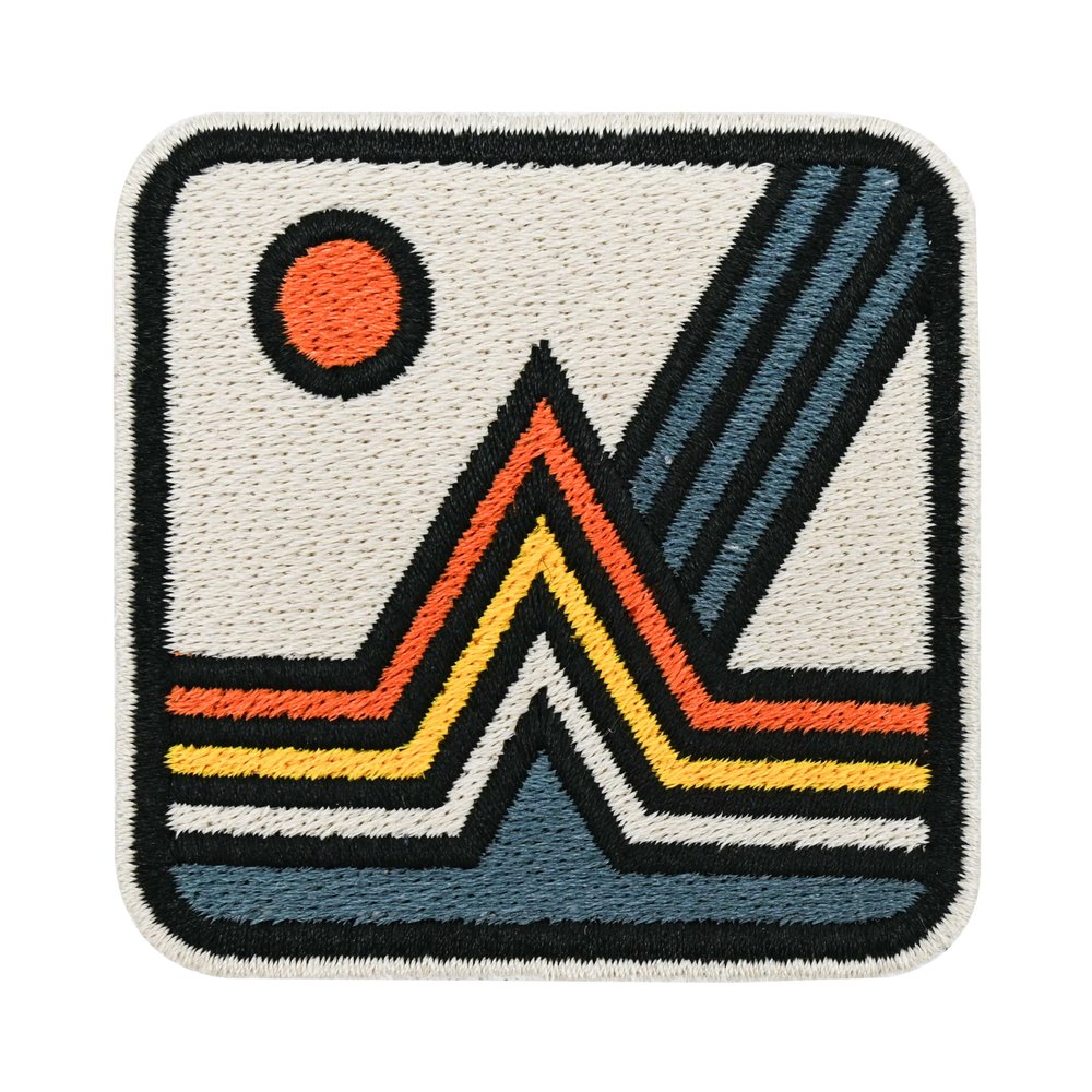 Finally Home Velcro Patch - Retro Mountain