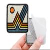 Finally Home Velcro Patch - Retro Mountain view 4