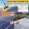 menglanchang Solar Panel Cleaning Brush, 3.5/5.5/7.5 m Telescopic Pole, Water-Fed 65 cm Dual Brush view 2