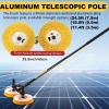 menglanchang Solar Panel Cleaning Brush, 3.5/5.5/7.5 m Telescopic Pole, Water-Fed 65 cm Dual Brush view 3