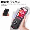 MFAOSHI Magnetic Case for Motorola Razr 60 Ultra/60 Pro/60, Detachable Wallet Phone Case, Non-Slip Leather Case with Metal Ring Holder, Black, 60 Pro view 2