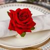 Glixoft 2-Piece Rose Napkin Rings view 2