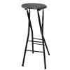 Portable Folding Bar Stool, 24 and 35 in, Backless, Indoor & Outdoor, 220 lb Capacity view 1