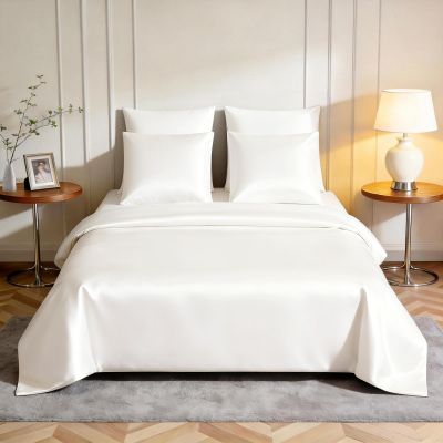 ComfortAce 100% TENCEL Lyocell Bedding Set, 1 x 200 x 200 cm + 2 x 80 x 80 cm, Soft, Hypoallergenic & Dust Mite-Free, All-Season, Zippered