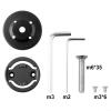 Aluminum Alloy Bike Computer Mount and Cover for Polar, Fits 28.6 mm Forks view 4