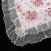 Vintage Lace Tablecloth with Floral Pattern, Square, 74 x 80 cm view 3