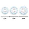 ZBORAVPIX Inline Skate Wheels with Lights, 82A, 72/76/80 mm (76 mm) view 2