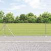vidaXL Galvanized Steel Fence Posts 50 x 0.8 m, Garden and Patio, Modern Set view 2