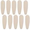 YISENJEE 10-Pack Cream White PU Leather Single Pen Cases with U-Shaped Opening view 1