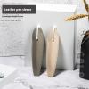 YISENJEE 10-Pack Cream White PU Leather Single Pen Cases with U-Shaped Opening view 4
