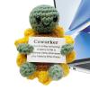 Fun Crochet Turtle - Handmade Toy with Motivational Cards view 1
