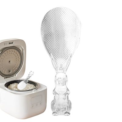 Rice Spoon - Duck Shape Clear Ladle | Multifunctional Kitchen Tool for Serving, Cooking, Baking, Mixing with Storage Stand
