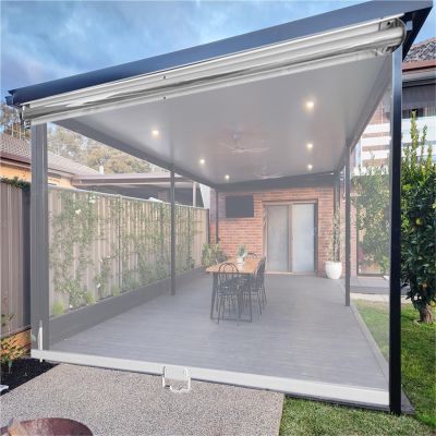 Waterproof Transparent PVC Spring Roller Blind with Handle, W150 x H160 cm
