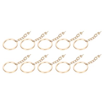 10pcs Keyring Chain Eye Screw