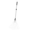 Adjustable Collapsible Aluminum Alloy Garden Leaf Rake, 15 Teeth, 81–160 cm view 1