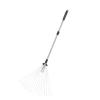 Adjustable Collapsible Aluminum Alloy Garden Leaf Rake, 15 Teeth, 81–160 cm view 3