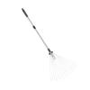 Adjustable Collapsible Aluminum Alloy Garden Leaf Rake, 15 Teeth, 81–160 cm view 4