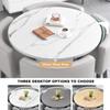 Round/Square Dining Table Set with 4 Chairs, Space-Saving view 3