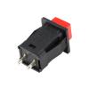 10-Piece Set DS-429 Self-Locking Round Push Button Switch, 1A/250VAC, Light Switch, DIY Touch Switch, Red view 2