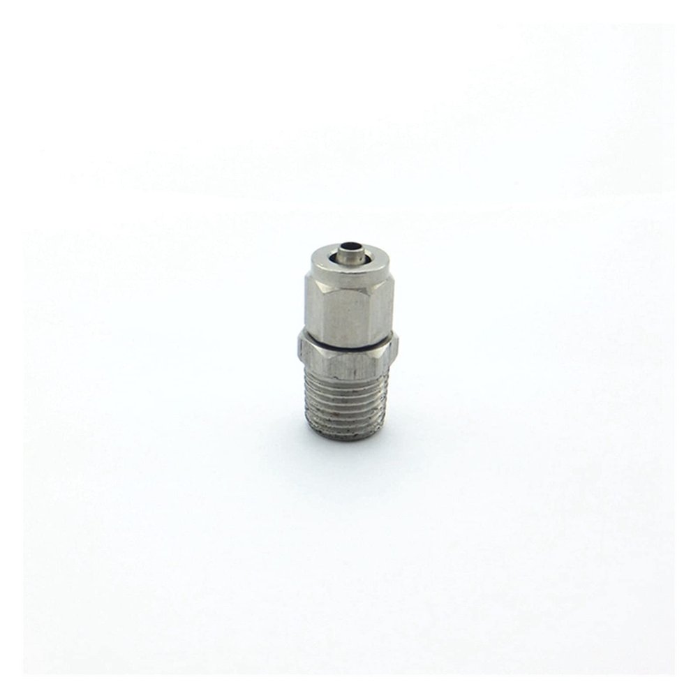 UZAMIRLEX Threaded Reducer Fitting, 1/8"–1/2" BSPT Male to 4–16 mm Quick Tube, PU/PTFE, 12×8 mm, 1/2"