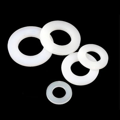 WEKONUMEX Clear Plastic Washers, 5 Silicone Rubber Flat Gaskets, 23 mm Thick, 3238 mm Inner Diameter (32 × 68 × 3 mm)