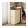 Wood Nightstand with 2 Drawers, Fully Assembled, Beige (L20 × D40 × H50 cm) view 1
