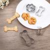 4-Piece Cookie Cutter Set with Bone and Paw Shapes view 4